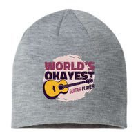 World's Okayest Guitar Player Sustainable Beanie