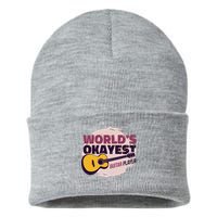 World's Okayest Guitar Player Sustainable Knit Beanie