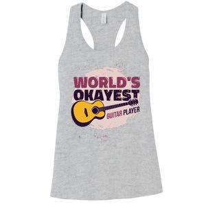 World's Okayest Guitar Player Women's Racerback Tank