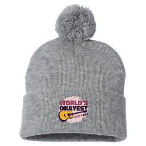 World's Okayest Guitar Player Pom Pom 12in Knit Beanie