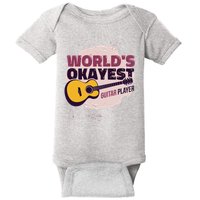 World's Okayest Guitar Player Baby Bodysuit