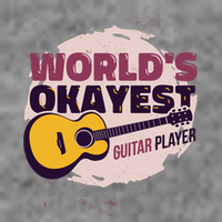 World's Okayest Guitar Player Baby Bodysuit