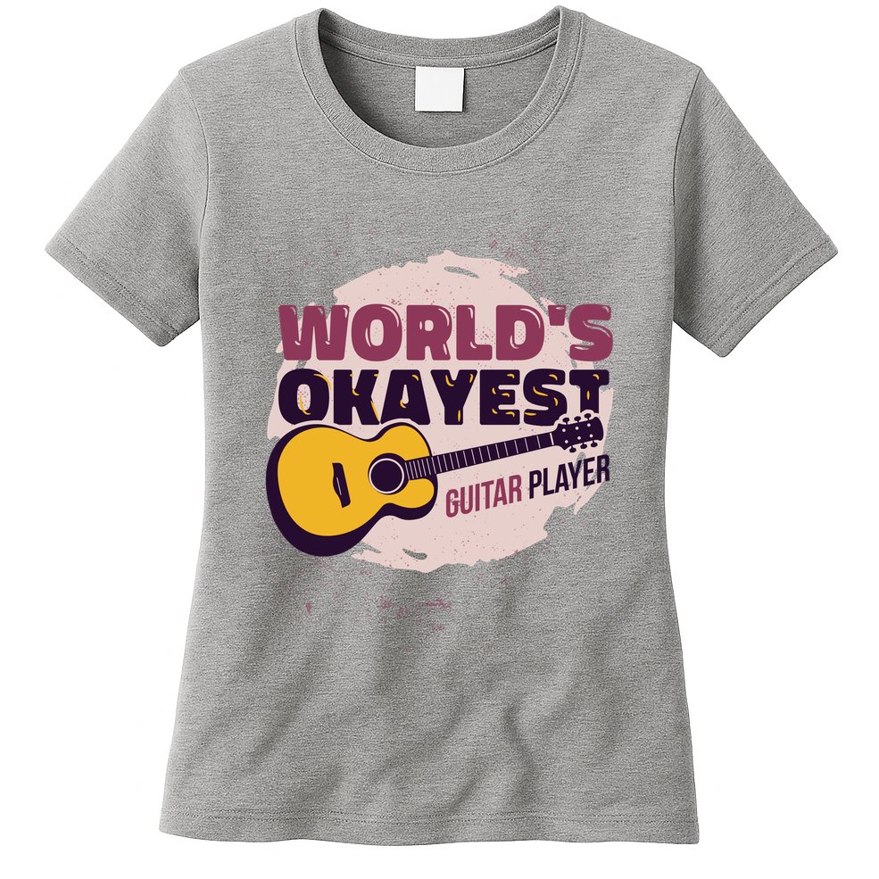 World's Okayest Guitar Player Womens T-Shirt