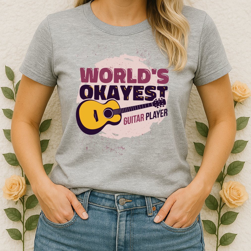 World's Okayest Guitar Player Womens T-Shirt