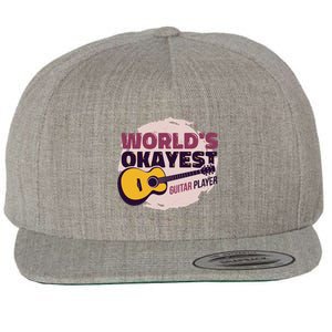 World's Okayest Guitar Player Wool Snapback Cap