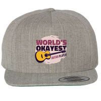 World's Okayest Guitar Player Wool Snapback Cap