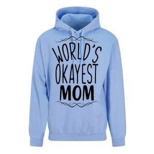 World's Okayest Mom Unisex Surf Hoodie