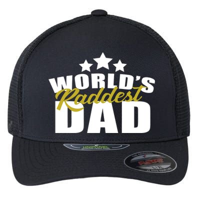 World's Raddest Dad Flexfit Unipanel Trucker Cap