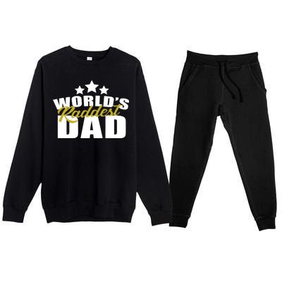 World's Raddest Dad Premium Crewneck Sweatsuit Set