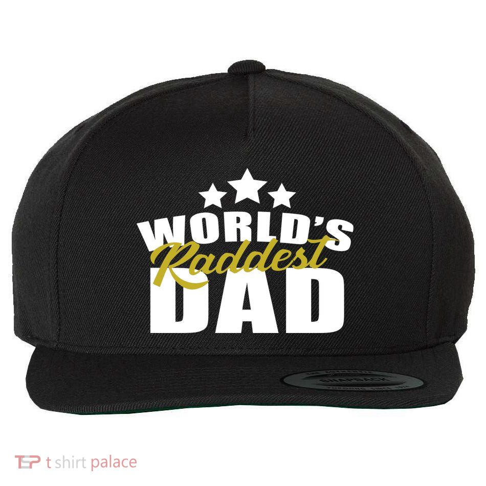 World's Raddest Dad Wool Snapback Cap