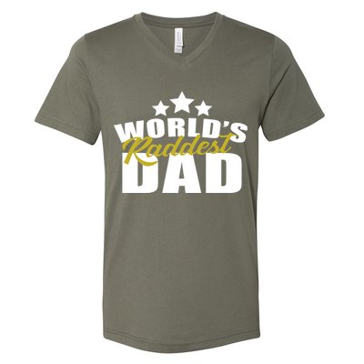 World's Raddest Dad V-Neck T-Shirt