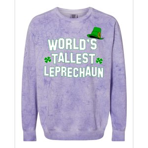 World's Tallest Leprechaun Colorblast Crewneck Sweatshirt