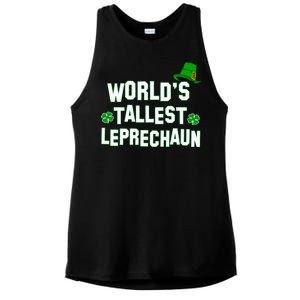 World's Tallest Leprechaun Ladies PosiCharge Tri-Blend Wicking Tank