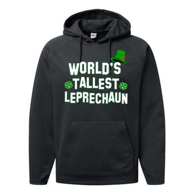 World's Tallest Leprechaun Performance Fleece Hoodie