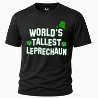 World's Tallest Leprechaun Cooling Performance Crew T-Shirt