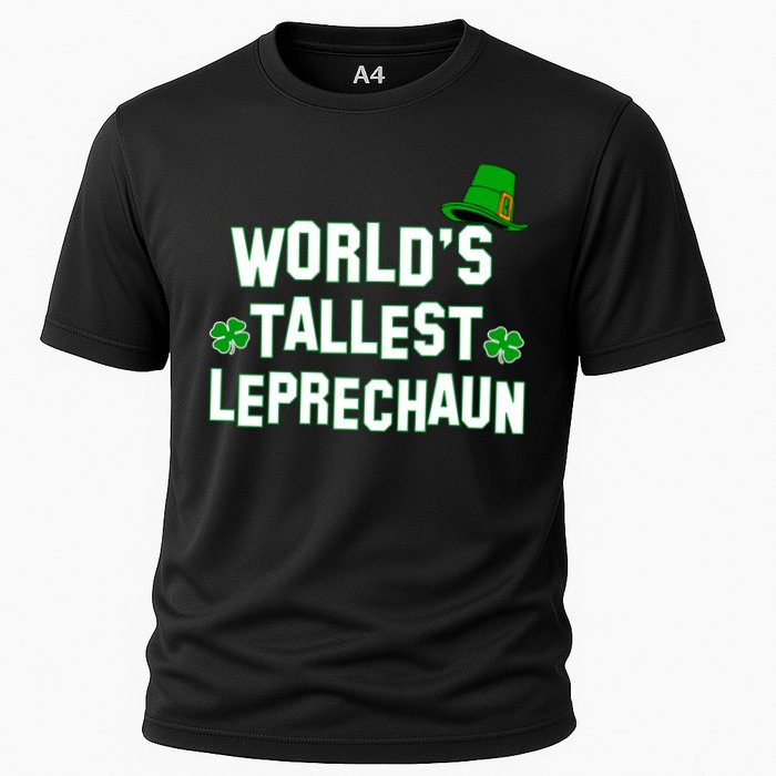 World's Tallest Leprechaun Cooling Performance Crew T-Shirt