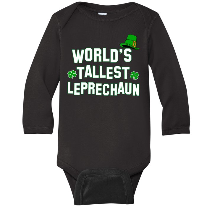 World's Tallest Leprechaun Baby Long Sleeve Bodysuit