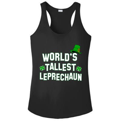World's Tallest Leprechaun Ladies PosiCharge Competitor Racerback Tank