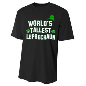 World's Tallest Leprechaun Performance Sprint T-Shirt