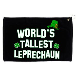 World's Tallest Leprechaun Grommeted Golf Towel