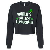 World's Tallest Leprechaun Cropped Pullover Crew