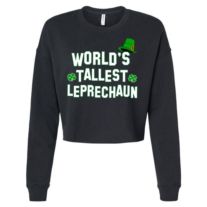 World's Tallest Leprechaun Cropped Pullover Crew