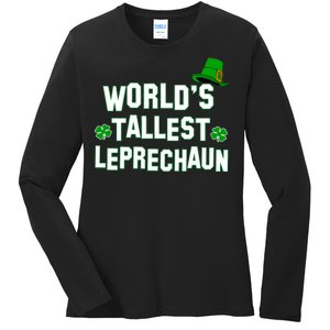 World's Tallest Leprechaun Ladies Long Sleeve Shirt