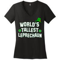 World's Tallest Leprechaun Women's V-Neck T-Shirt