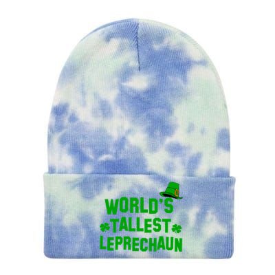 World's Tallest Leprechaun Tie Dye 12in Knit Beanie