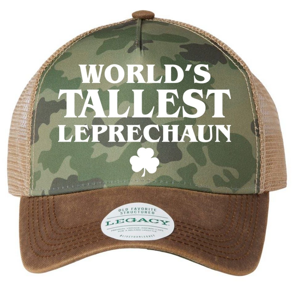 World's Tallest Leprechaun Clover Funny St. Patrick's Day Legacy Tie Dye Trucker Hat