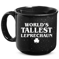 World's Tallest Leprechaun Clover Funny St. Patrick's Day 15oz Campfire Ceramic Mug