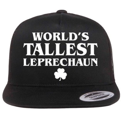 World's Tallest Leprechaun Clover Funny St. Patrick's Day Flatbill Hat