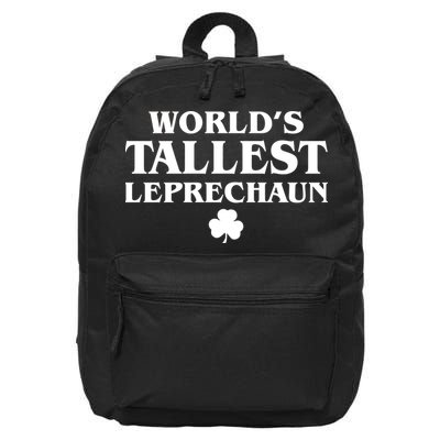 World's Tallest Leprechaun Clover Funny St. Patrick's Day 16 in Basic Backpack