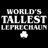 World's Tallest Leprechaun Clover Funny St. Patrick's Day Pom Pom 12in Knit Beanie