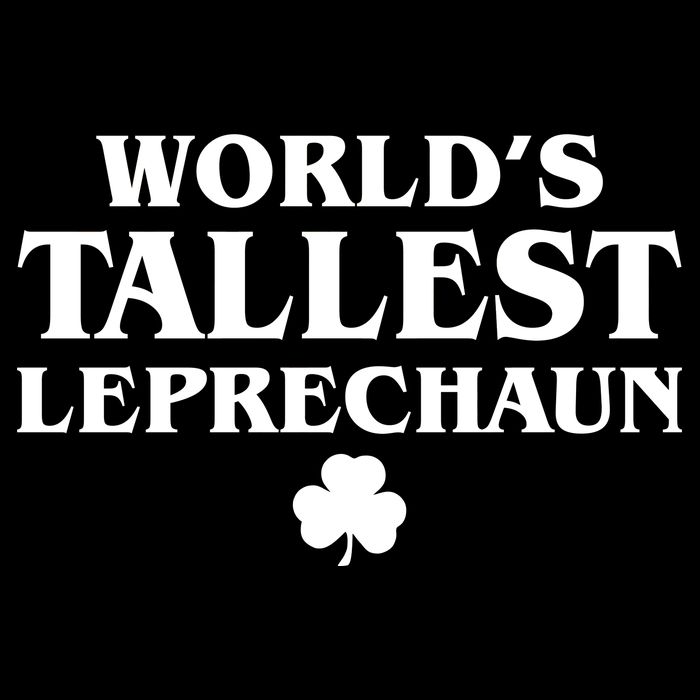 World's Tallest Leprechaun Clover Funny St. Patrick's Day Pom Pom 12in Knit Beanie