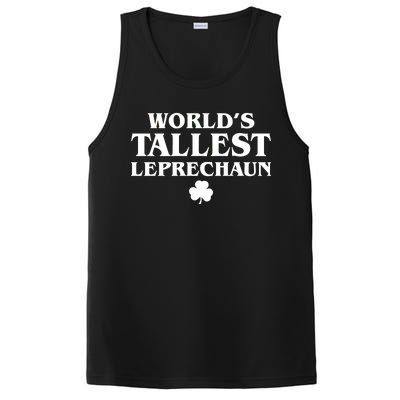 World's Tallest Leprechaun Clover Funny St. Patrick's Day PosiCharge Competitor Tank