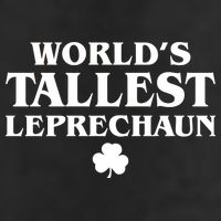 World's Tallest Leprechaun Clover Funny St. Patrick's Day Golf Towel