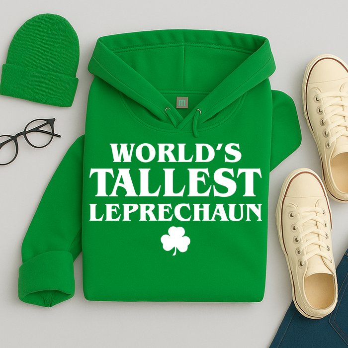 World's Tallest Leprechaun Clover Funny St. Patrick's Day Hoodie