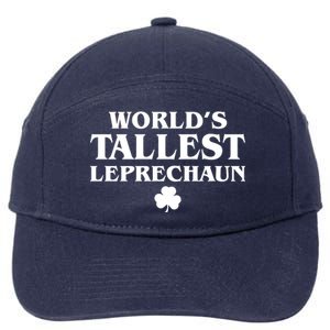 World's Tallest Leprechaun Clover Funny St. Patrick's Day 7-Panel Snapback Hat