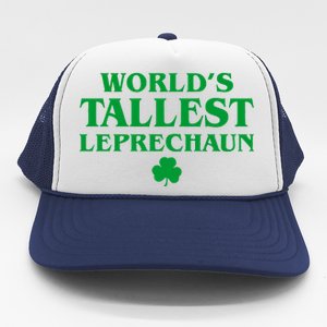 World's Tallest Leprechaun Clover Funny St. Patrick's Day Trucker Hat