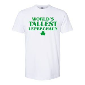 World's Tallest Leprechaun Clover Funny St. Patrick's Day Softstyle CVC T-Shirt