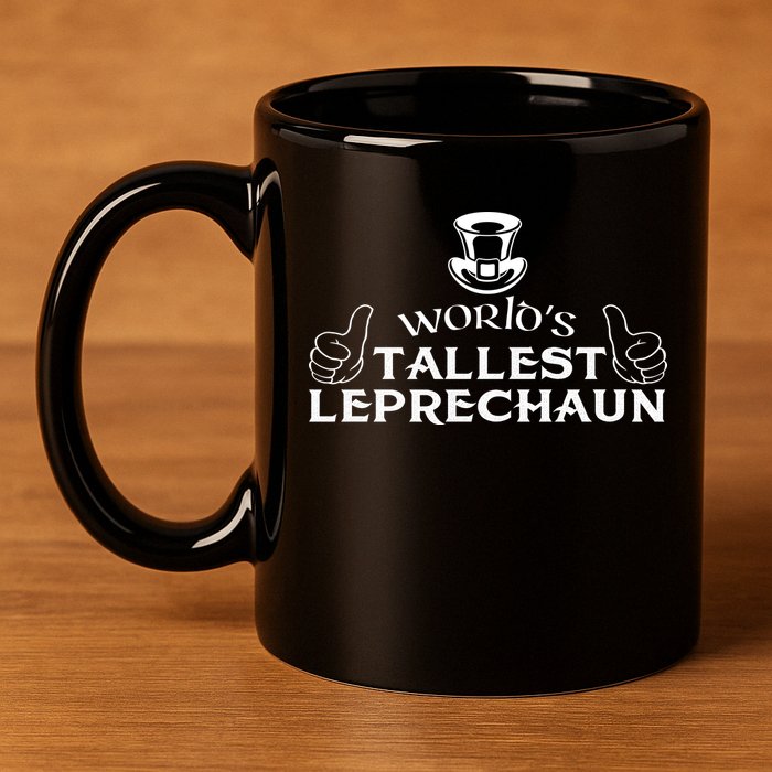 World's Tallest Leprechaun Funny 11oz C Handle Ceramic Mug