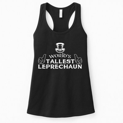 World's Tallest Leprechaun Funny Womens Tank Top