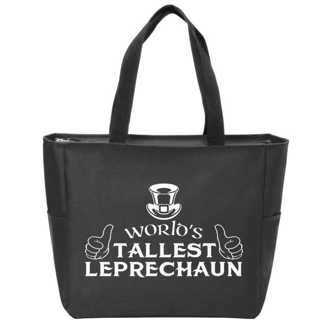 World's Tallest Leprechaun Funny Zip Tote Bag