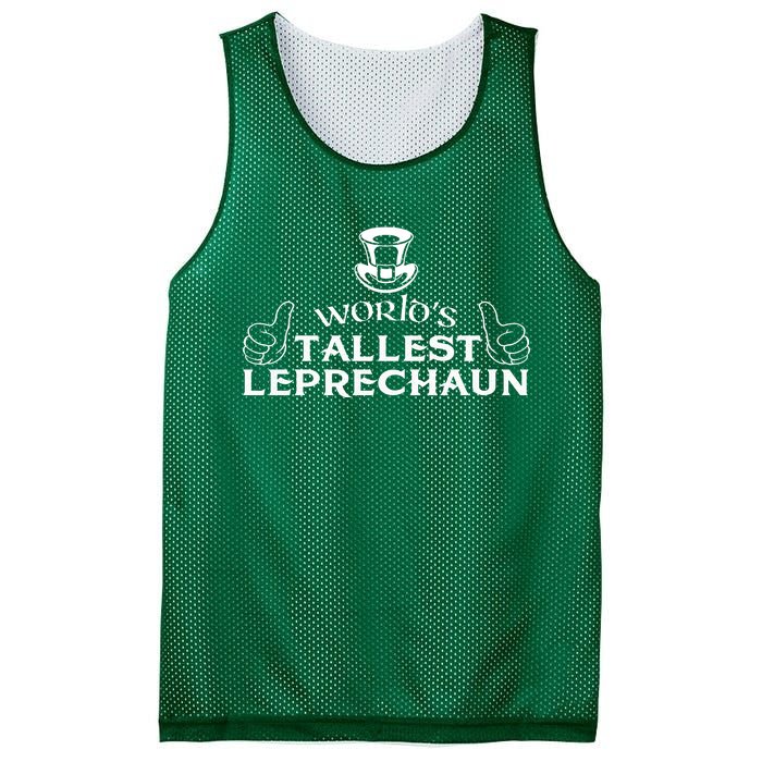 World's Tallest Leprechaun Funny Mesh Reversible Basketball Jersey Tank