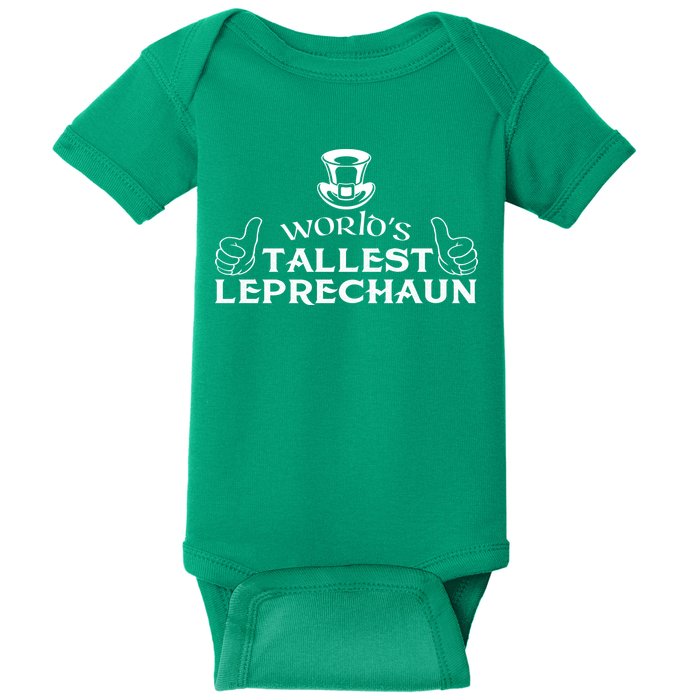 World's Tallest Leprechaun Funny Baby Bodysuit