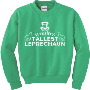 World's Tallest Leprechaun Funny Kids Sweatshirt