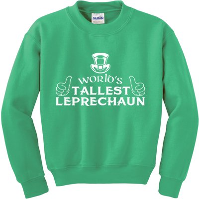 World's Tallest Leprechaun Funny Kids Sweatshirt