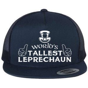 World's Tallest Leprechaun Funny Flat Bill Trucker Hat