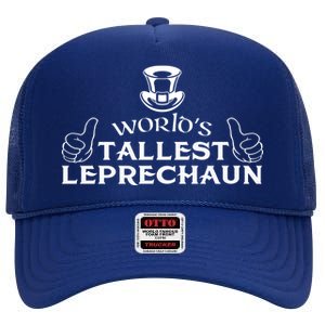 World's Tallest Leprechaun Funny High Crown Mesh Back Trucker Hat